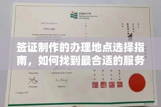 学甲签证制作的办理地点选择指南，如何找到最合适的服务点