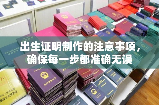 学甲出生证明制作的注意事项，确保每一步都准确无误