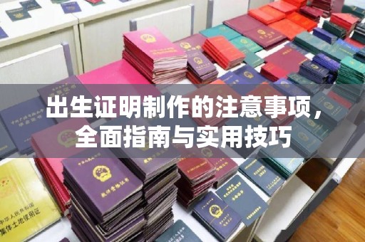 学甲出生证明制作的注意事项，全面指南与实用技巧