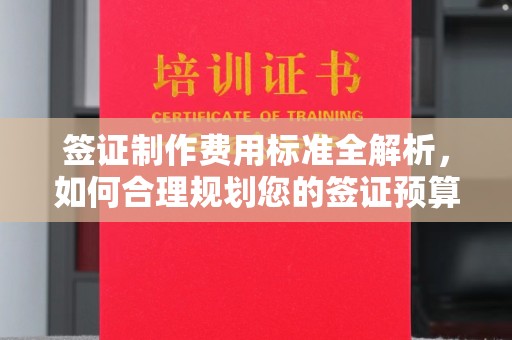 学甲签证制作费用标准全解析，如何合理规划您的签证预算？