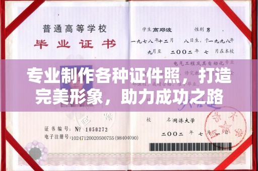 学甲专业制作各种证件照，打造完美形象，助力成功之路