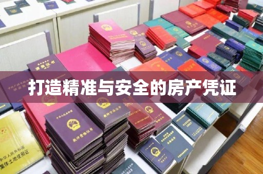 学甲打造精准与安全的房产凭证